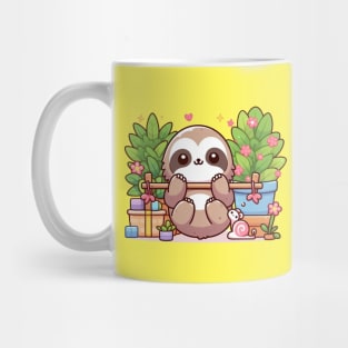 Playful Kawaii Sloth Mug